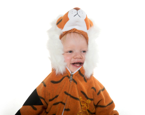Baby boy in tiger costume - Valokuva, kuva