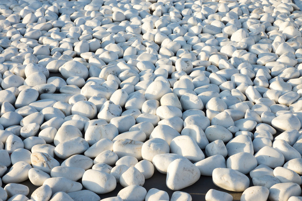 bílý oblázkové kameny pozadí - Fotografie, Obrázek