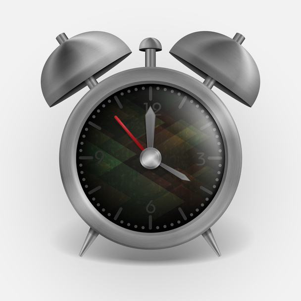 Metal Classic Style Alarm Clock. - Vector, Imagen