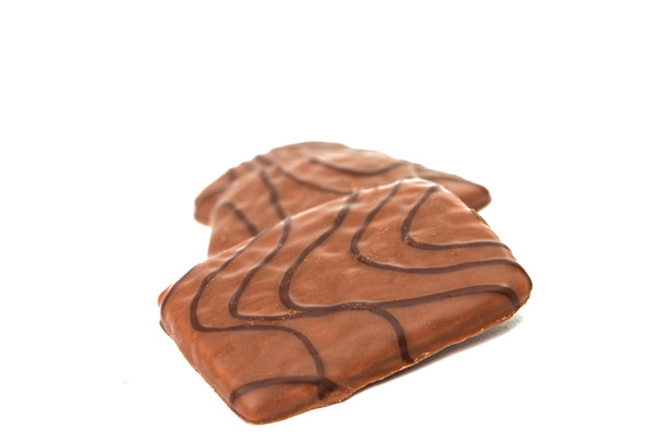 chocolate biscuits isolated - Photo, Image
