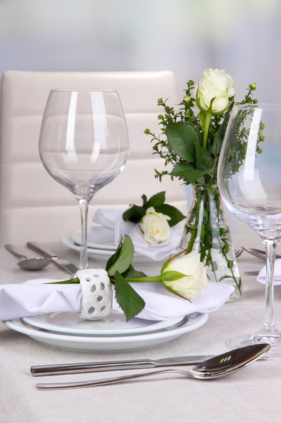 Table arrangement in restaurant - Foto, Bild