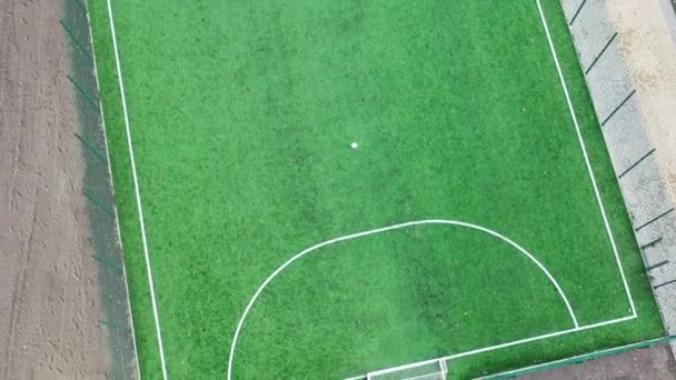 Aerial view. Football field as view from above. - Footage, Video