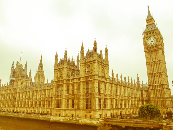 Здания парламента с видом на ретро
 - Фото, изображение