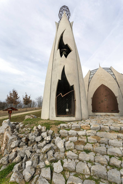 Chapel of Reconciliation in Beremend, Hungary. The church also serves as a memorial of the Bosnian War. - Photo, Image
