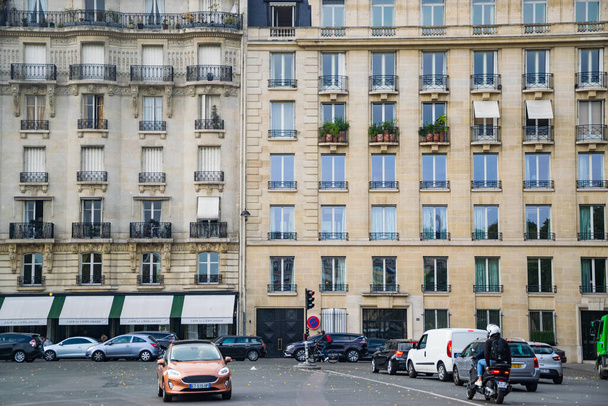 PARIS, FRANCE - 02 OCTOBER 2018: full frame image of building in Paris, France. - Photo, Image