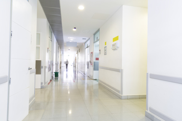 Corridor interior inside a modern hospital, clean and tidy - Foto, immagini