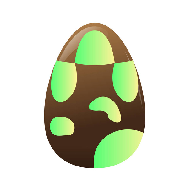 Isolated decorated easter eggs - Vector, Imagen