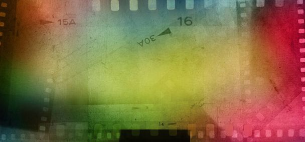 Renkli film negatif çerçeve arka planı - Fotoğraf, Görsel