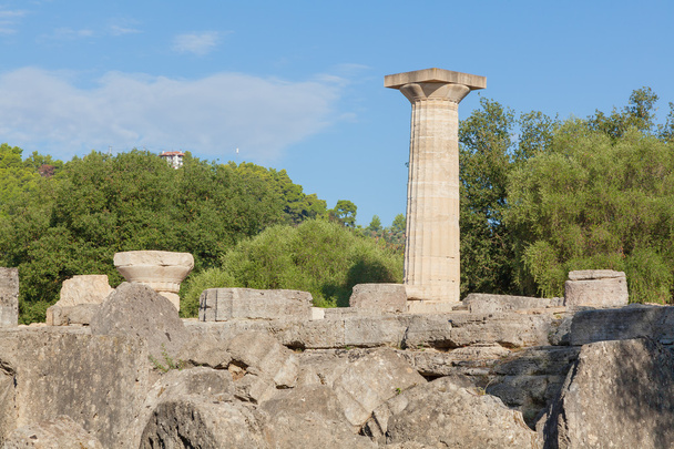 Ολυμπία Ελλάδα ερείπια του ναού του Διός - Φωτογραφία, εικόνα