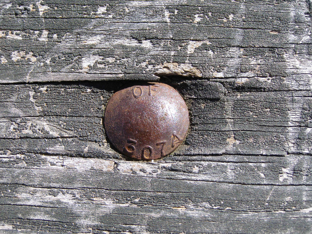 Старая деревянная и болтовая голова
 - Фото, изображение