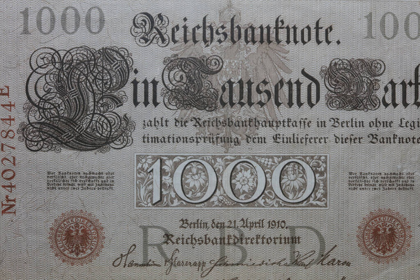 Παλιά αρχική γερμανικά χρήματα μακροεντολή φόντο πενήντα megapixels φωτογραφία αρχείου - Φωτογραφία, εικόνα
