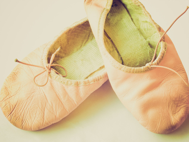 Sapatos de ballet retro olhando
 - Foto, Imagem
