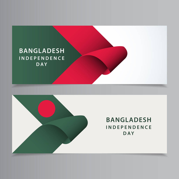 Hyvää Bangladeshin itsenäisyyspäivän juhla vektori malli Design Illustration
 - Vektori, kuva