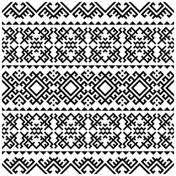 Textura vectorial étnica tribal. Raya de patrón sin costuras en estilo persa
 - Vector, Imagen