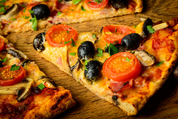 traditional homemade pizza - Foto, imagen