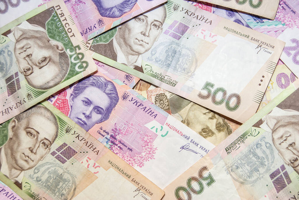 achtergrond van het Oekraïense geld - Uah - Foto, afbeelding