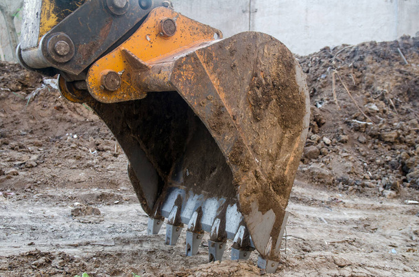 Kazıcı Ekskavatör kova buldozer - Fotoğraf, Görsel