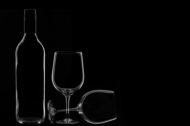 Bottle and Glasses - Fotó, kép