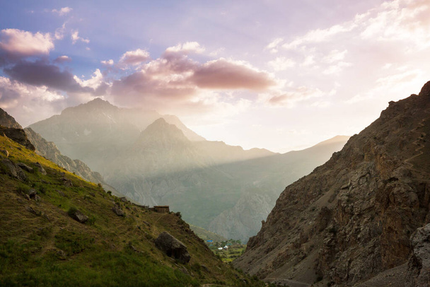 Krásná krajina Fanns Mountains, Tádžikistán - Fotografie, Obrázek