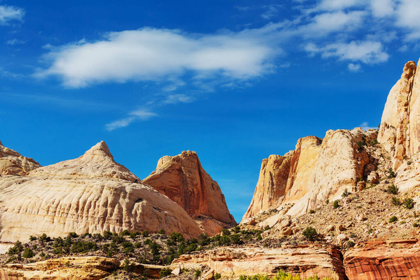 Sandstone formations in Utah, USA. Beautiful Unusual landscapes. - Photo, Image