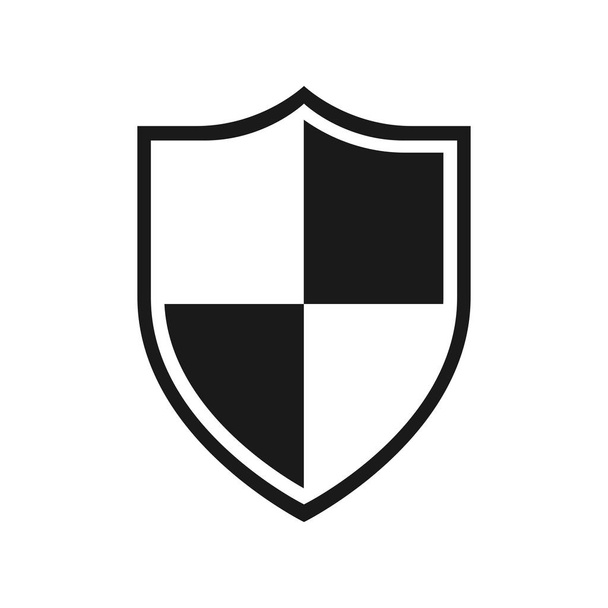 Grafická ikona štítu. Štít izolovaný na bílém pozadí. Symbol ochrany webu. Vektorová ilustrace - Vektor, obrázek