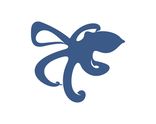 Plantilla de vector de logotipo Octopus. Diseño aislado de pulpo sobre fondo blanco. Ilustración
 - Vector, Imagen