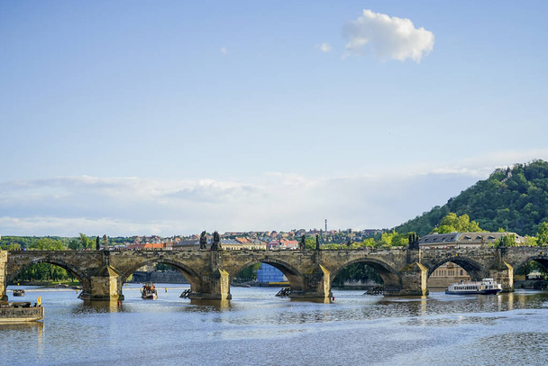 Praha - View to Charles-Bridge with Moldau River, Tsekin tasavalta, Praha, 12.05.2014
 - Valokuva, kuva