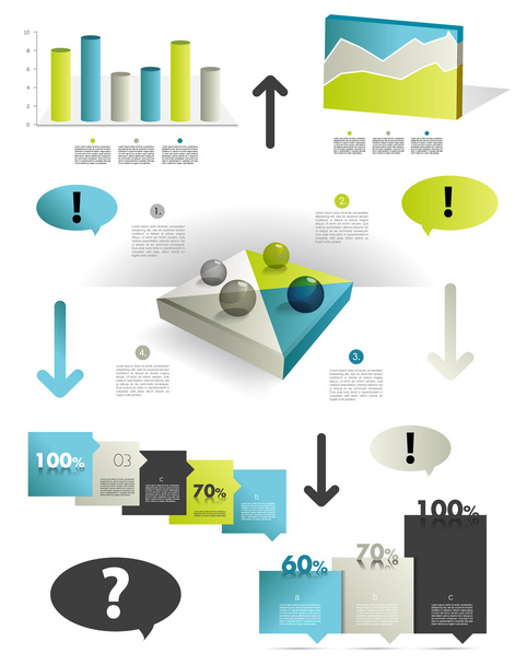Infographics set elements. - Vector, Image