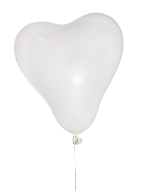yhden valon sydämen muotoinen ilmapallo valkoisella
 - Valokuva, kuva