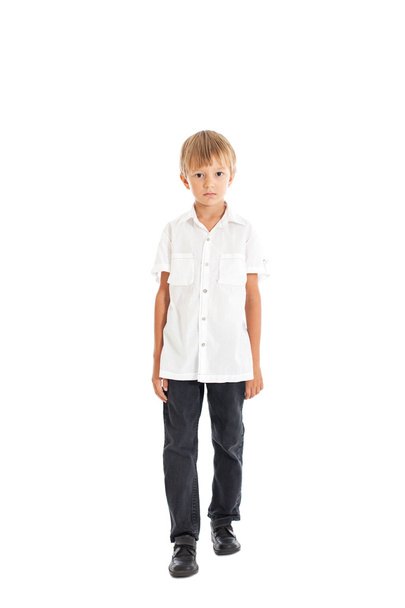 Boy on white background - Foto, imagen