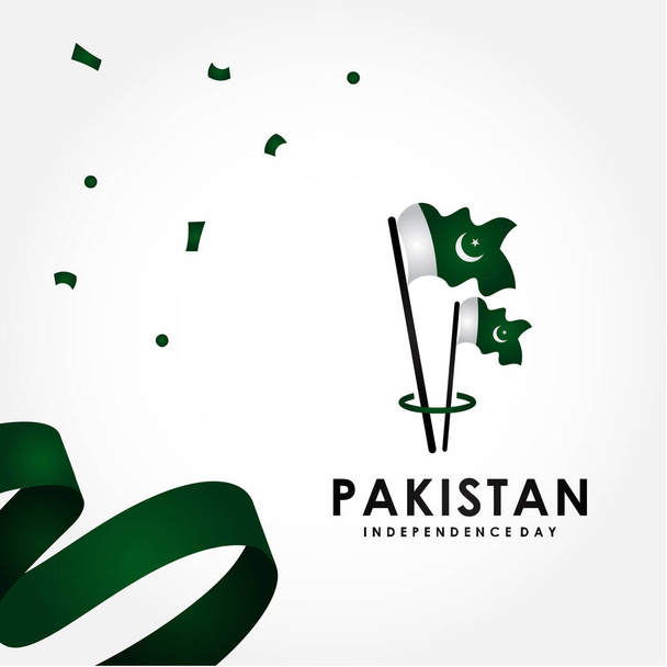 Día de la Independencia de Pakistán, Día Nacional de Diseño de Vectores para Celebrar el Momento
 - Vector, imagen