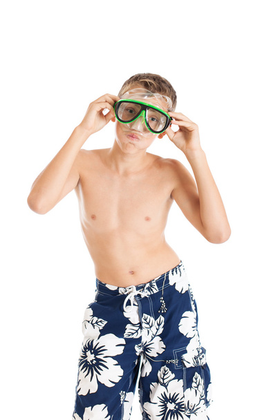 Boy wearing swimming shorts - Фото, зображення