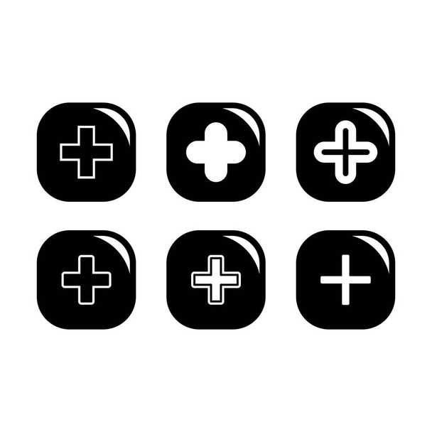 illustration plus et croix d'icônes
 - Vecteur, image