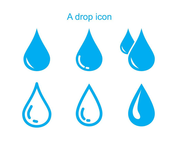 Een drop pictogram sjabloon zwarte kleur bewerkbaar. Een drop pictogram symbool Vlakke vector illustratie voor grafisch en web design. - Vector, afbeelding