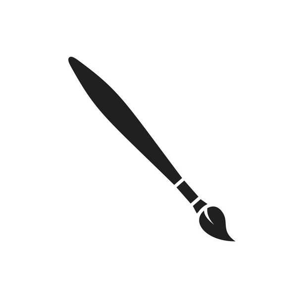 Pintar plantilla icono de pincel de color negro editable. Pintura icono del pincel símbolo Ilustración vectorial plana para diseño gráfico y web
. - Vector, imagen