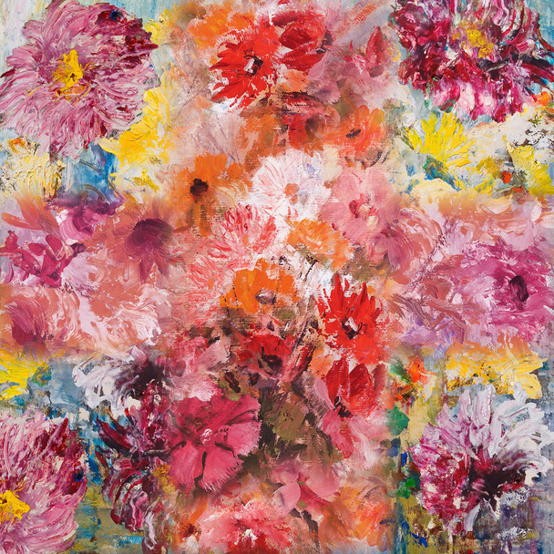 Martwa natura z kwiatami, Tapeta dekoracyjna - Zdjęcie, obraz