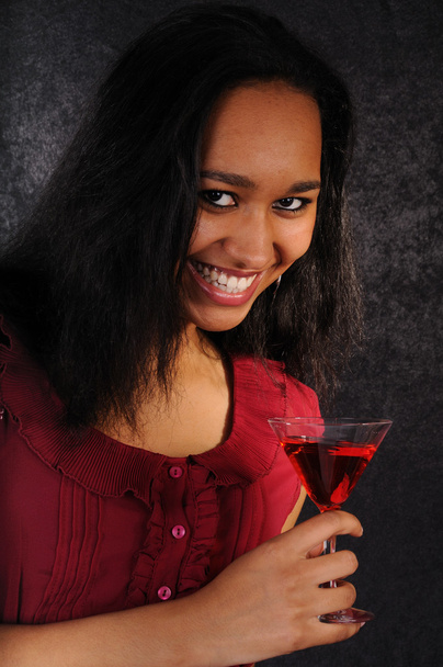 Attractive young woman with cocktail - Photo, image