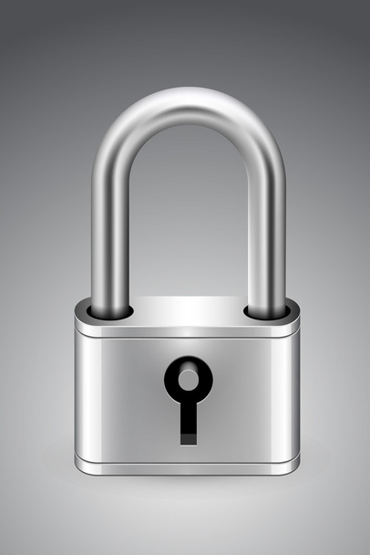 Padlock icon keyhole - Vector, Image