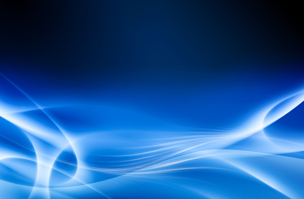 Abstract blue background, wave, veil texture - computer generated - Photo, Image
