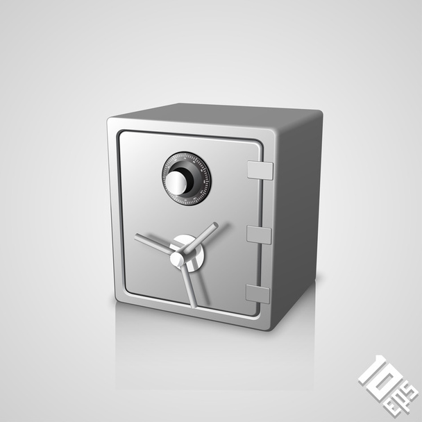Closed safe icon - Vector, afbeelding