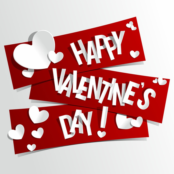 Happy Valentines Day card - Vector, Image