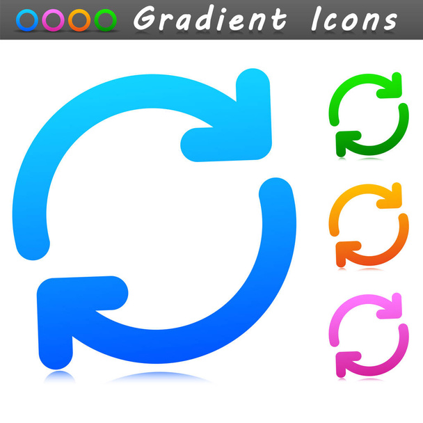 Illustration vectorielle de la conception d'icône de symbole de rafraîchissement
 - Vecteur, image