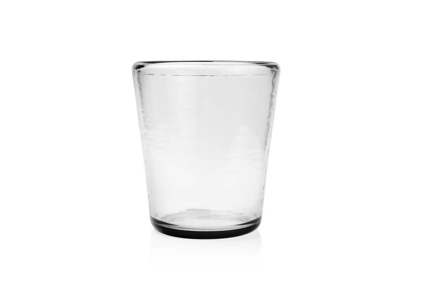 Empty a glass of water on white background with clipping path - Photo, Image