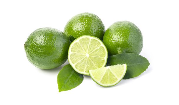 Lime isolated on white background with clipping path - Photo, Image
