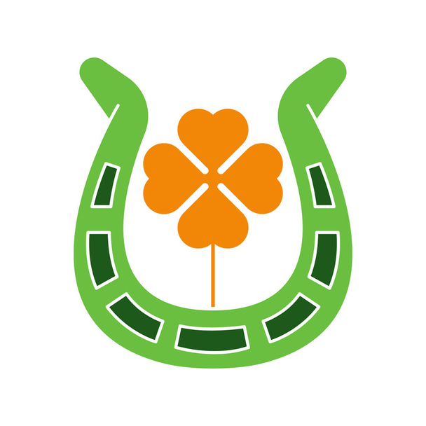 St. Patricks flache Icon Vector Illustration. St. Patricks Day Ikone Design isoliert auf weißem Hintergrund. St. Patrick 's Day Vektor-Symbol trendiges flaches Symbol für Website, Schild, Handy, App, Benutzeroberfläche. - Vektor, Bild