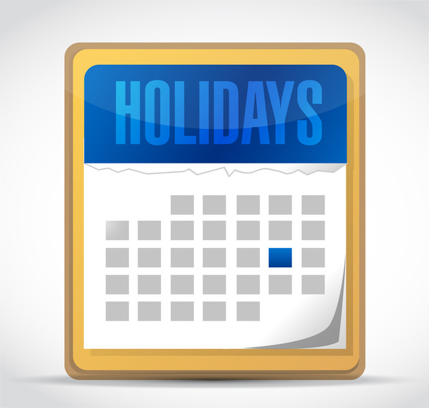 holiday calendar illustration - Photo, image
