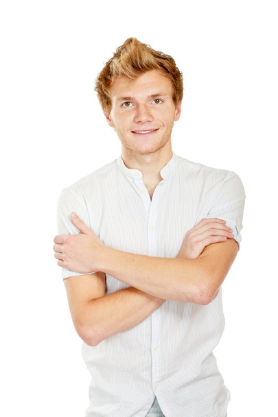 Portrait of happy casual young man - Photo, Image