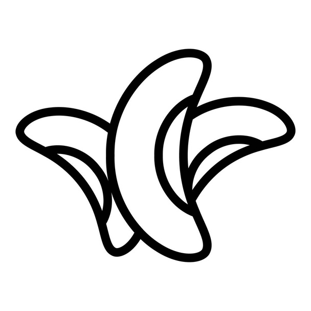 Healthy kidney bean icon, outline style - Vektor, Bild