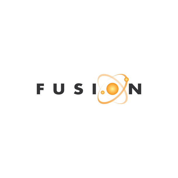 Vector abstracte logo ontwerp voor het bedrijfsleven. Fusion teken. - Vector, afbeelding