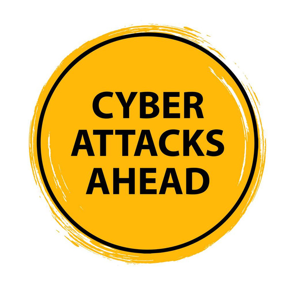 cyber attaques avant signe vecteur
 - Vecteur, image